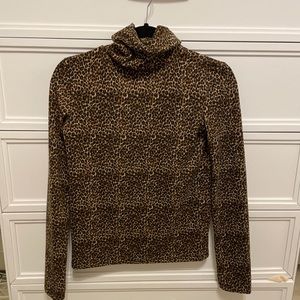 Zara Cheetah Print Turtle Neck